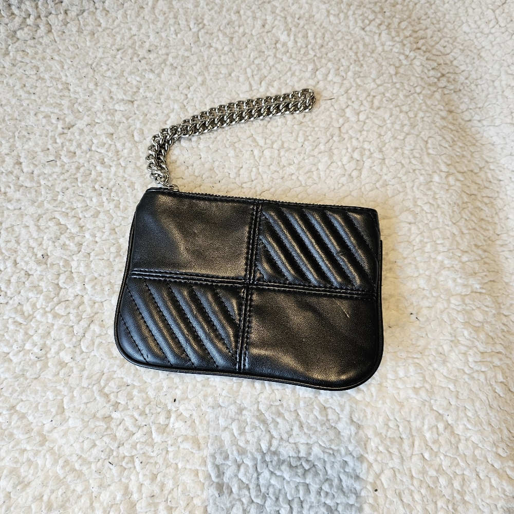 Express black wristlet with chain link handle